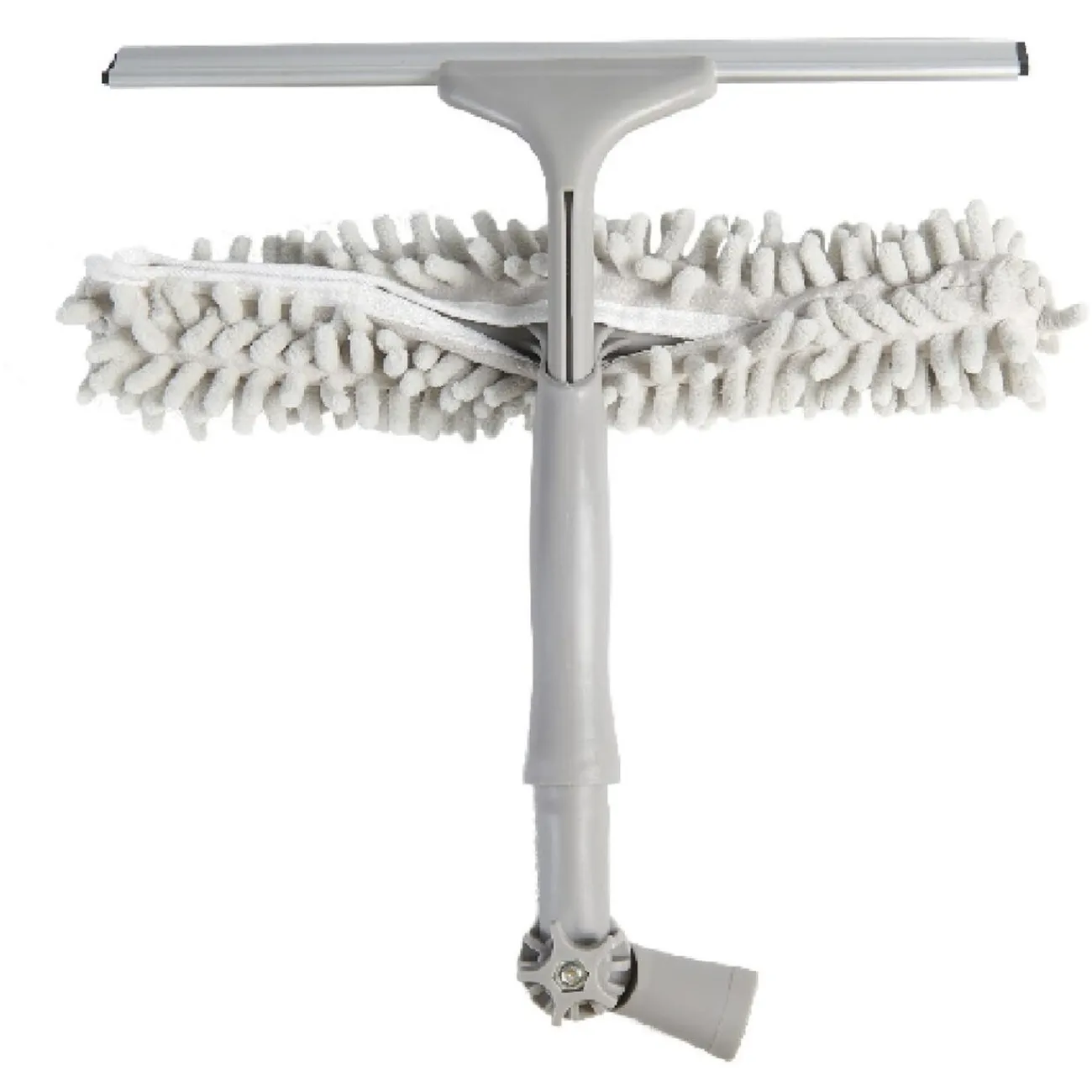 Gifi Nettoyage Et Entretien|Brosse téléscopique Homclean embouts x3 gris et bleu