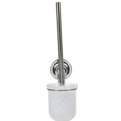 Gifi Equipement Wc^Brosse WC à ventouse gris blanc