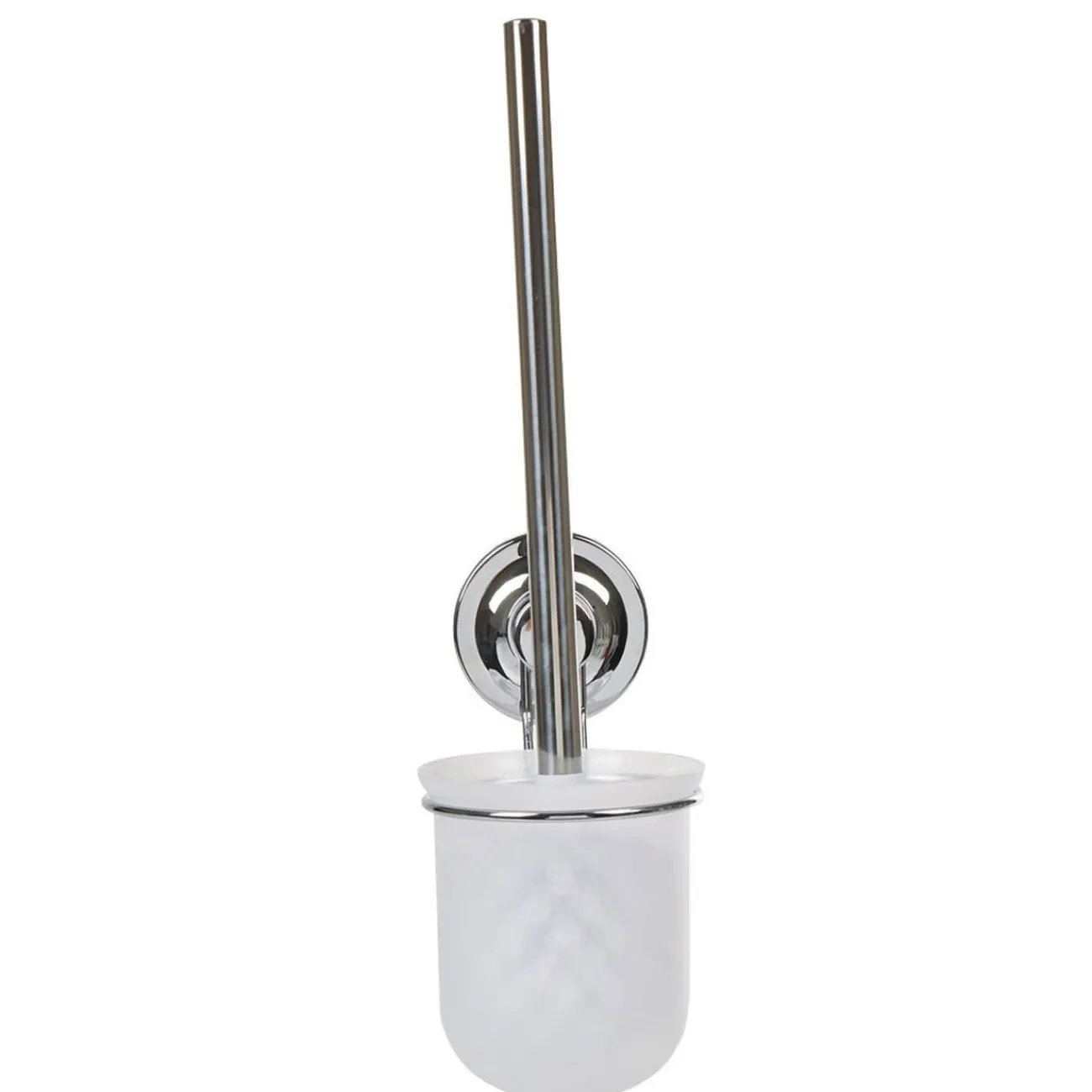 Gifi Equipement Wc^Brosse WC à ventouse gris blanc