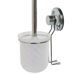 Gifi Equipement Wc^Brosse WC à ventouse gris blanc