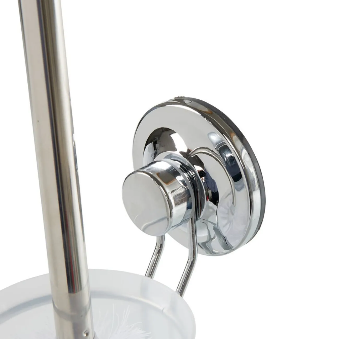 Gifi Equipement Wc^Brosse WC à ventouse gris blanc