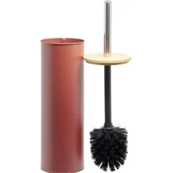 Gifi Equipement Wc^Brosse WC cylindrique bambou et métal marron naturel