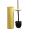 Gifi Equipement Wc^Brosse WC cylindrique bambou et métal jaune naturel
