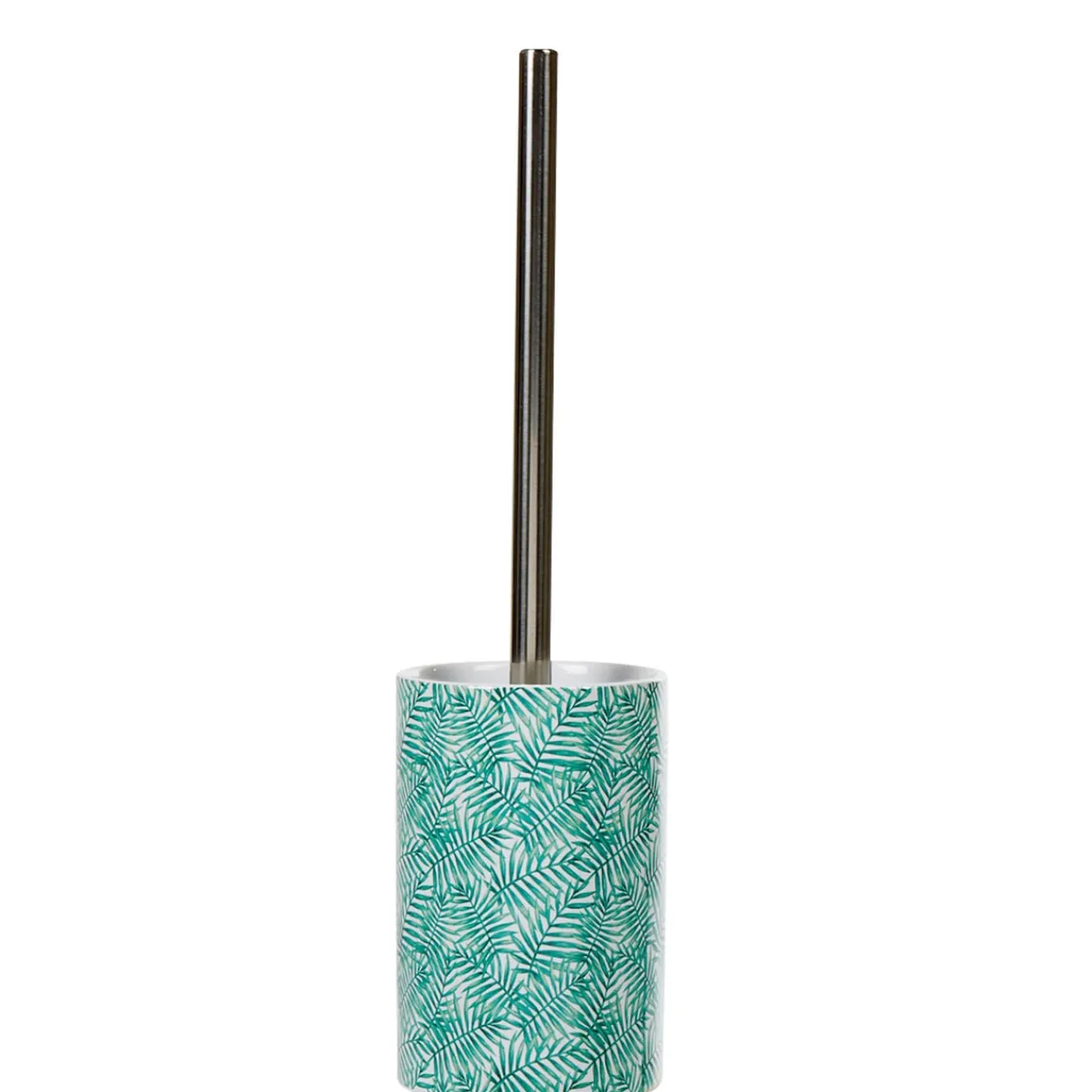 Gifi Equipement Wc^Brosse WC Jungle imprimé tropical feuillage vert