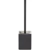 Gifi Equipement Wc^Brosse WC socle carré grès noir 9,2x9,2xH36cm