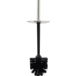 Gifi Equipement Wc^Brosse WC socle haut rond métal gris Ø9,5xH38cm