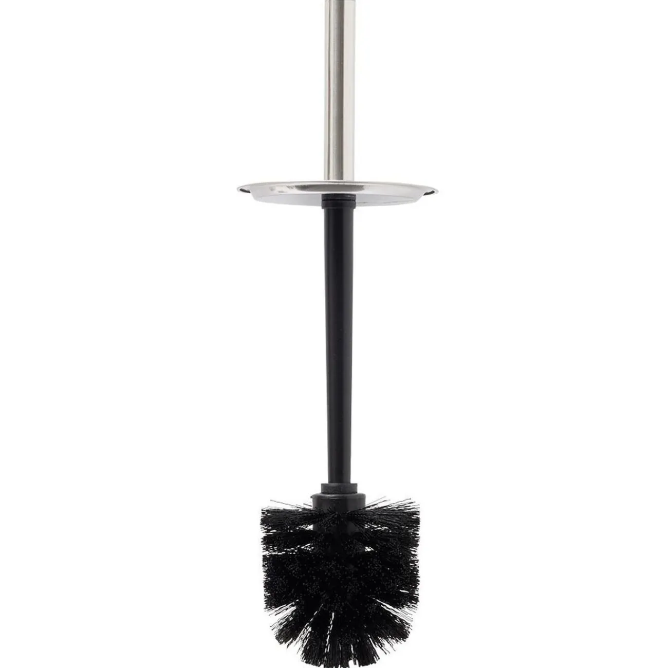 Gifi Equipement Wc^Brosse WC socle haut rond métal gris Ø9,5xH38cm