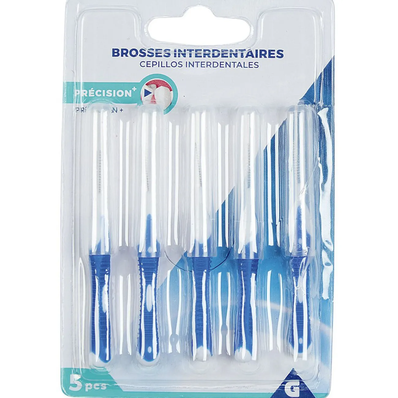 Gifi Bien-Être^Brossette dentaire x5 polyester bicolore