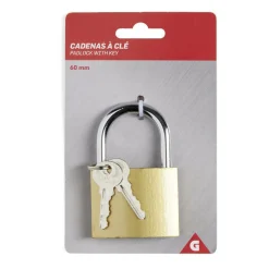 Gifi Quincaillerie^Cadenas à clé 60mm fer