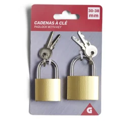Gifi Quincaillerie^Cadenas à clé x2