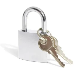 Gifi Outils Bricolage^Cadenas en acier gris chromé de 32 mm - 2 clés