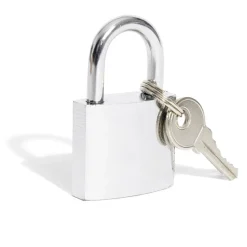 Gifi Outils Bricolage^Cadenas en acier gris chromé de 32 mm - 2 clés