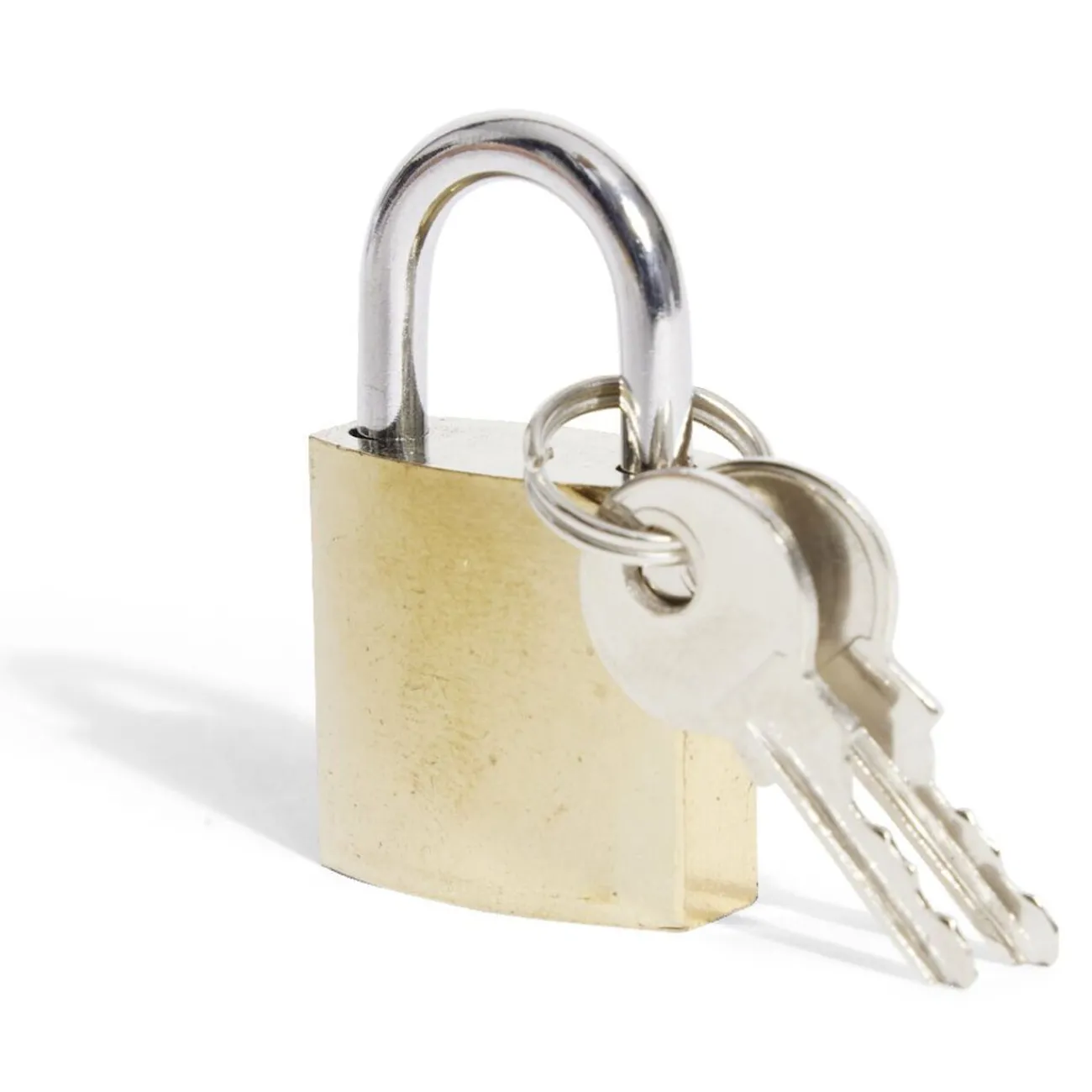 Gifi Outils Bricolage^Cadenas en acier massif jaune 25mm - 2 clés