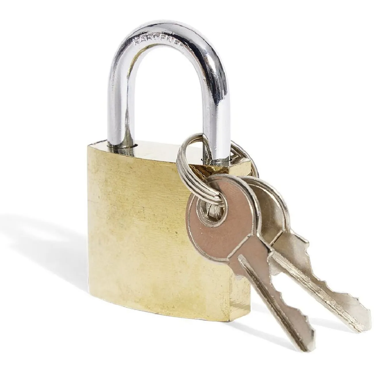 Gifi Outils Bricolage^Cadenas en acier massif jaune 32mm - 2 clés