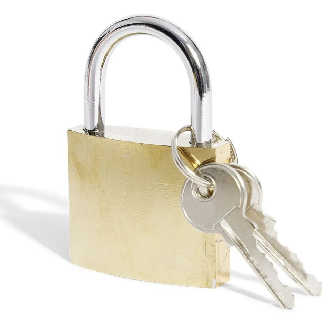 Gifi Outils Bricolage^Cadenas en acier massif jaune l.50 mm - 2 clés