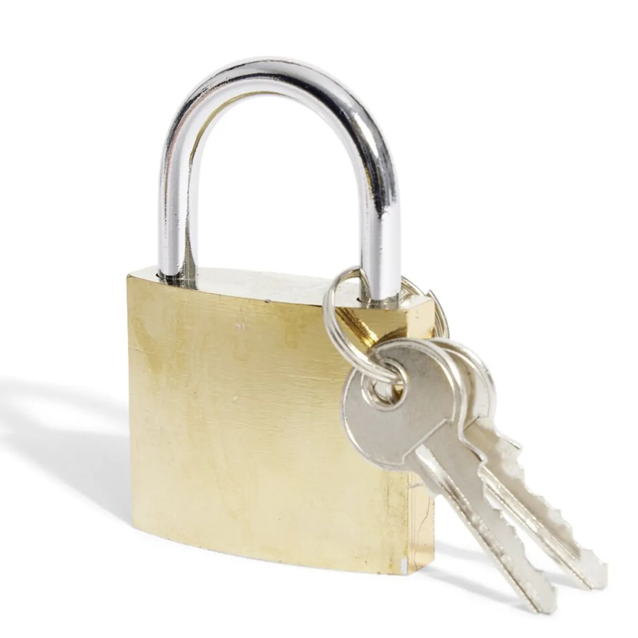 Gifi Outils Bricolage^Cadenas en acier massif jaune l.50 mm - 2 clés