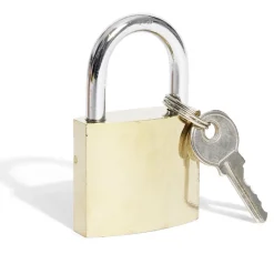 Gifi Outils Bricolage^Cadenas en acier massif jaune 38mm - 2 clés