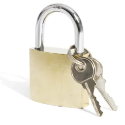 Gifi Outils Bricolage^Cadenas en acier massif jaune 38mm - 2 clés