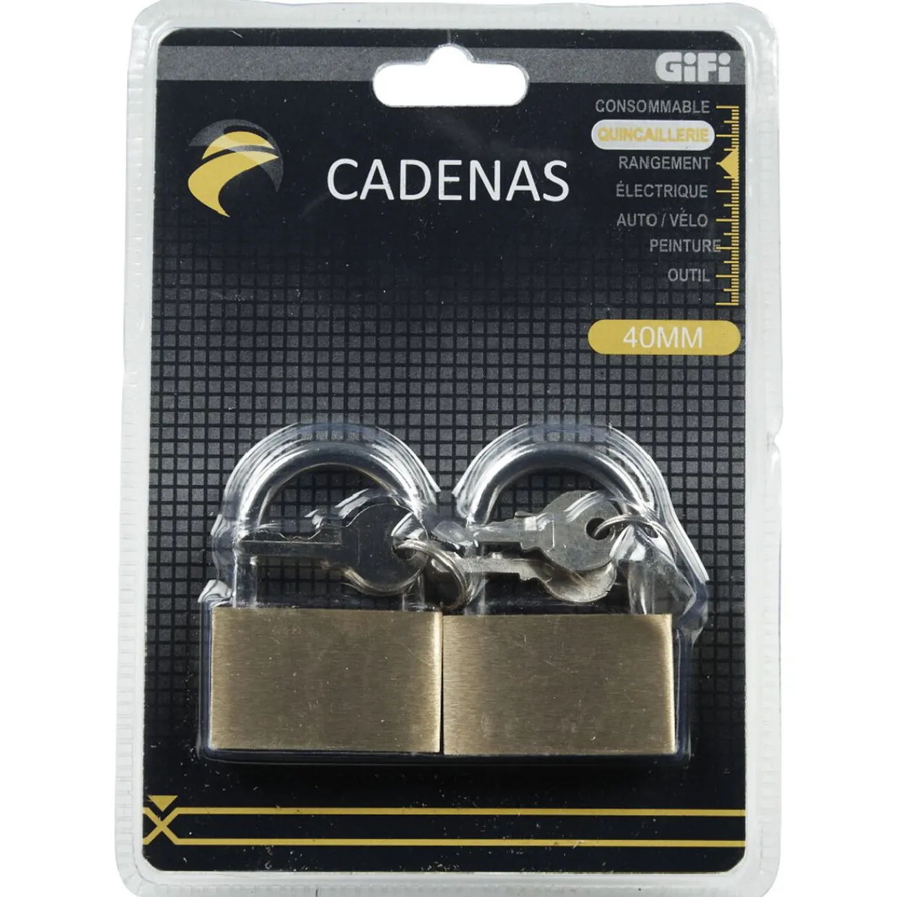 Gifi Quincaillerie^Cadenas x2