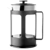 Gifi Cafetière à piston en verre noir 800ml