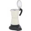 Gifi Cafetière italienne électrique Homday rétro beige