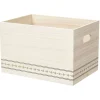Gifi Rangement|Caisse de rangement en bois L.43 x l.33 x H.25 cm