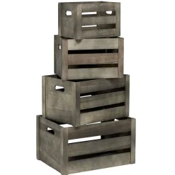 Gifi Rangement|Caisse de rangement en bois Taille XS