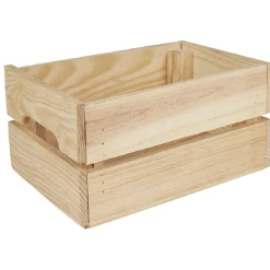 Gifi Rangement|Caisse en bois pin massif à monter soi-même petit modèle