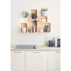 Gifi Rangement|Caisse en bois pin massif à monter soi-même moyen modèle