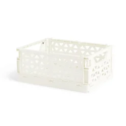 Gifi Rangement|Caisse pliable beige pastel 3,4L - 24x17xH10cm