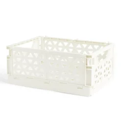 Gifi Rangement|Caisse pliable beige pastel 9,1L- 33x23xH14cm