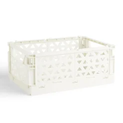 Gifi Rangement|Caisse pliable beige pastel 9,1L- 33x23xH14cm