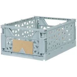 Gifi Rangement|Caisse pliable polypropylène 17x12x7.5cm bleu