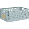 Gifi Rangement|Caisse pliable polypropylène 24x17x10cm bleu