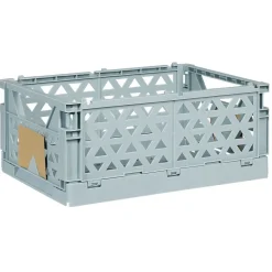 Gifi Rangement|Caisse pliable polypropylène 33x23,3x14,2cm bleu
