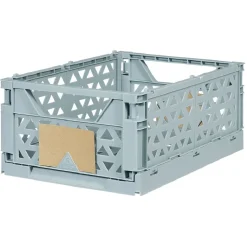 Gifi Rangement|Caisse pliable polypropylène 33x23,3x14,2cm bleu