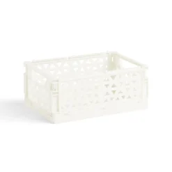 Gifi Rangement|Caisse pliable polypropylène 17x12x7.5cm gris pastel