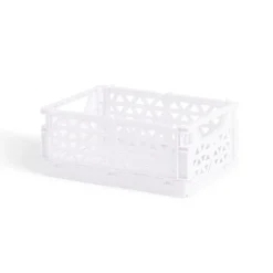 Gifi Rangement|Caisse pliable polypropylène 17x12x7.5cm violet pastel