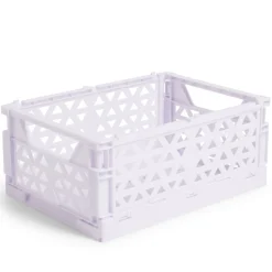 Gifi Rangement|Caisse pliable violet pastel 3,4L - 24x17xH10cm