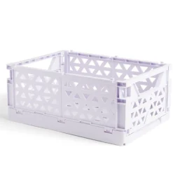 Gifi Rangement|Caisse pliable violet pastel 9,1L - 33x23xH14cm