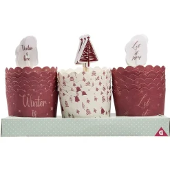 Gifi Caissette à gâteau avec décoration x18