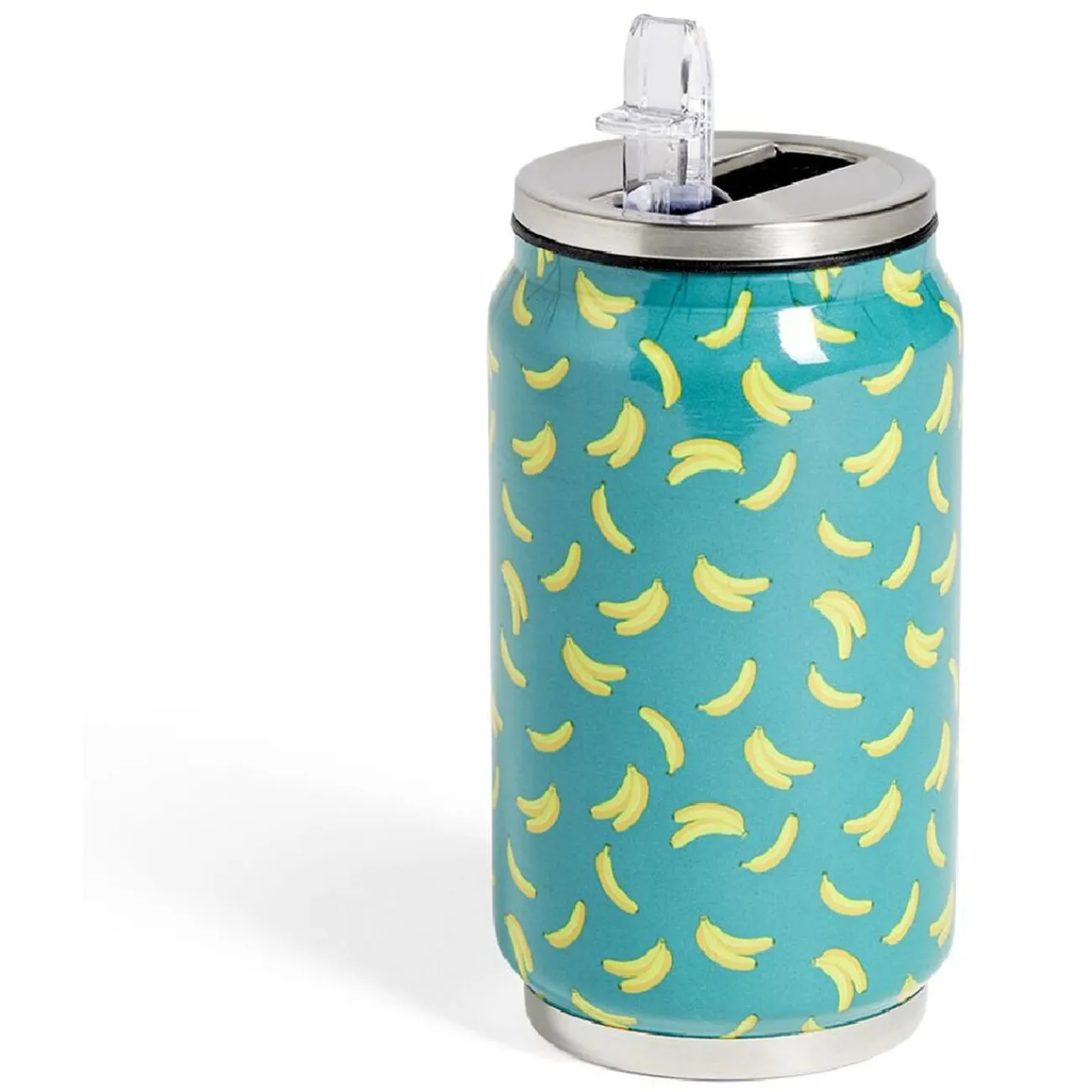 Gifi Canette isotherme 260ml inox Ø6,5xH13,5cm - 4 modèles