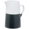Gifi Carafe faïence blanc et gris Ø10,5xH19,5cm 1,2L