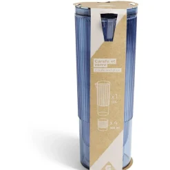 Gifi Carafe 1,1L + 4 verres 300mL polystyrène et silicone bleu