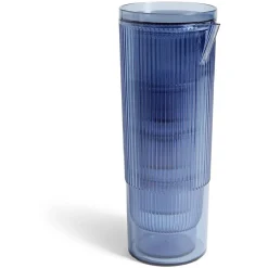 Gifi Carafe 1,1L + 4 verres 300mL polystyrène et silicone bleu