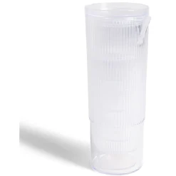 Gifi Carafe 1,1L + 4 verres 300mL polystyrène et silicone transparent