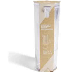 Gifi Carafe 1,1L + 4 verres 300mL polystyrène et silicone transparent