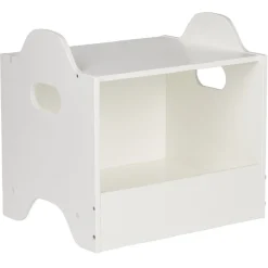Gifi Rangement|Casier de rangement superposable bois blanc