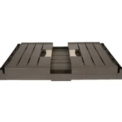 Gifi Rangement|Casier pliant 60 L plastique finition bois marron