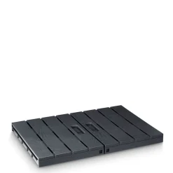 Gifi Rangement|Casier pliant imitation bois gris foncé